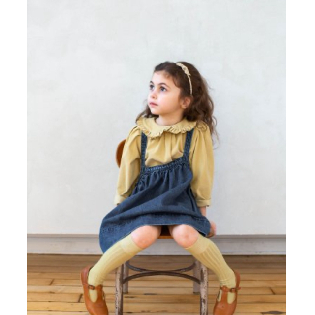 Caramel baby&child (キャラメルベビー&チャイルド)のsoor ploom 6y Astrid Blouse, Maize キッズ/ベビー/マタニティのキッズ服女の子用(90cm~)(ブラウス)の商品写真