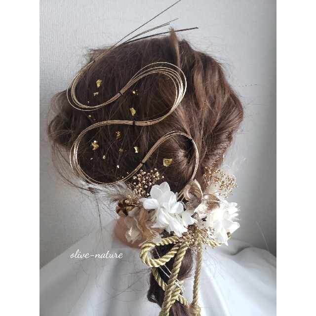 ヘッドドレス 紐 金箔 アレンジ ホワイトゴールドstyle 髪飾り 成人式の通販 By Olive ラクマ ヘッドドレス 紐 金箔 アレンジ ホワイトゴールドstyle 髪飾り 成人式の通販 By Olive ラクマ