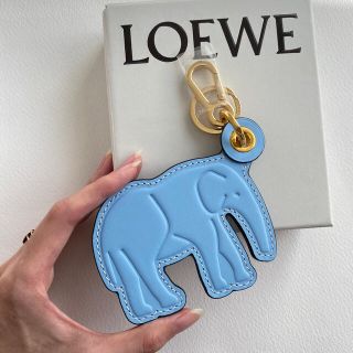 ラスト１【新品】LOEWE エレファント コインケース/キーチャーム付き ゾウ