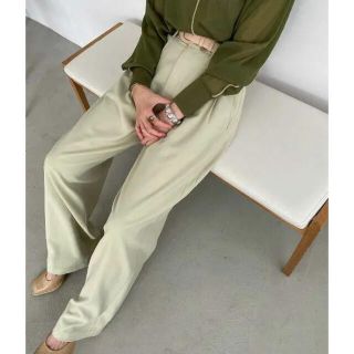 CLANE /BASIC TUCK PANTS ミント(カジュアルパンツ)