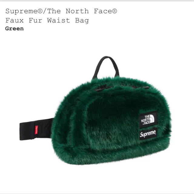 Supreme North Face Faux Fur Waist Bag