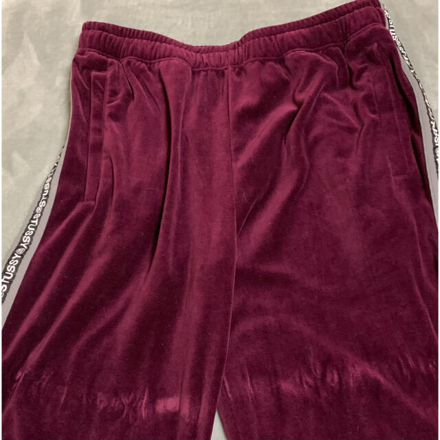 STUSSY(ステューシー)のstussy Velour Track Pants  ステューシートラックパンツ レディースのパンツ(その他)の商品写真