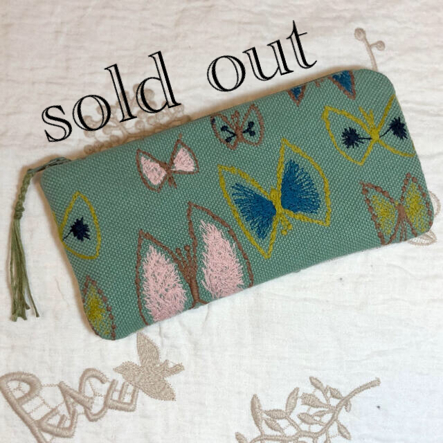 ⚠ sold out ⚠　　　ミナペルホネン　ハンドメイド　メガネ　ペンケース