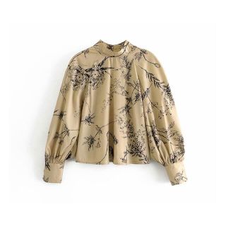 ザラ(ZARA)の❄️冬新作☃️3108◆vintage 花柄 ブラウス(シャツ/ブラウス(長袖/七分))