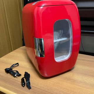 ポータブル保冷温庫　ミニ冷温庫　レッド　16L　家庭用(冷蔵庫)