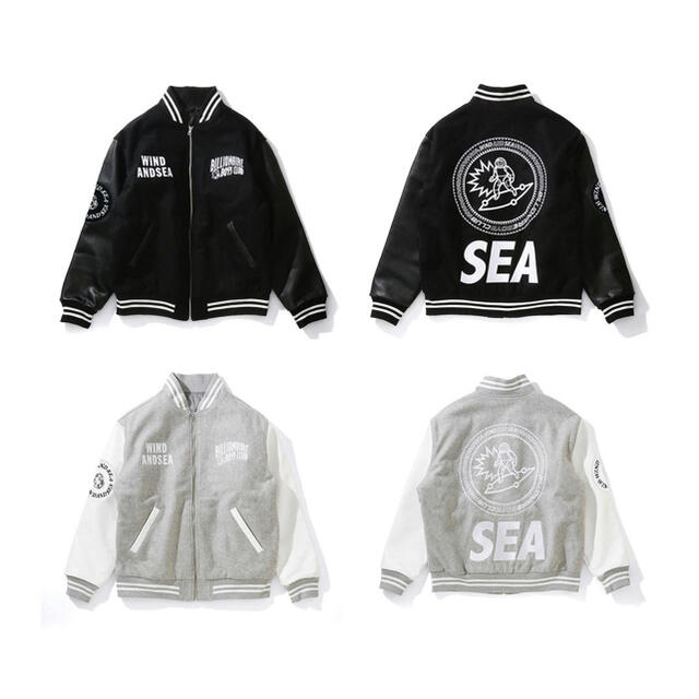 WIND AND SEA BEYOUTH VarsityJacket　スタジャン BILLIONAIRE BOYS CLUB WIND AND SEA（4 Billionaire Boys Club