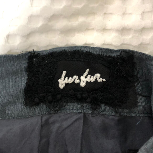 fur fur(ファーファー)のfur fur ファーファー リネンサスペンダー ワイドパンツ サロペット レディースのパンツ(サロペット/オーバーオール)の商品写真