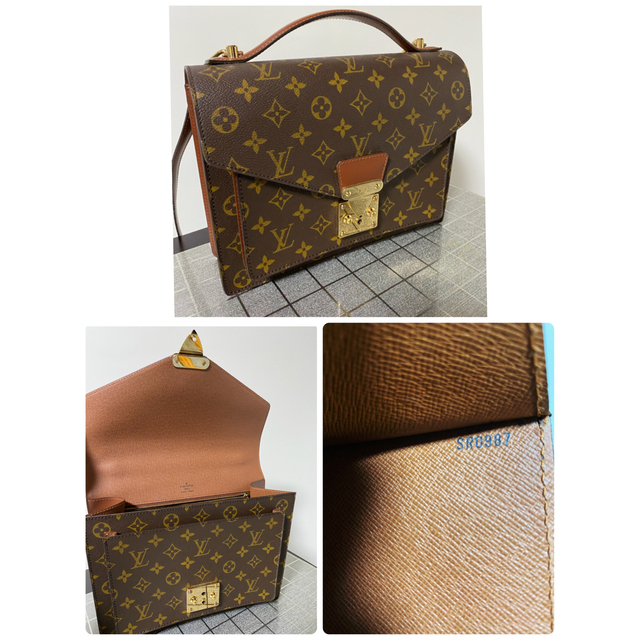 【美品】LOUIS VUITTON ルイヴィトン モンソー モノグラム