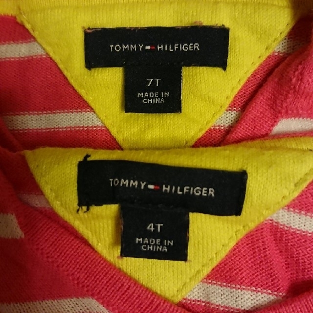 TOMMY HILFIGER(トミーヒルフィガー)の姉妹コーデ💕フード付きスプリングニット キッズ/ベビー/マタニティのキッズ服女の子用(90cm~)(ニット)の商品写真