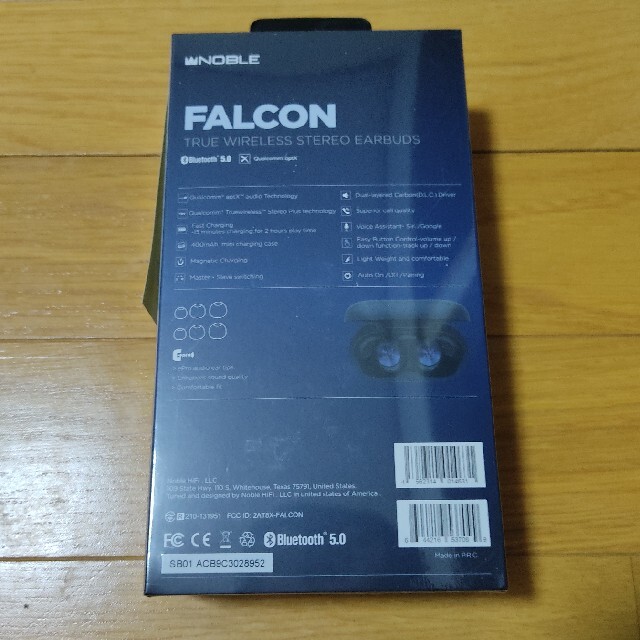 Noble(ノーブル)の【新品】NOBLE FALCON ワイヤレスイヤホン スマホ/家電/カメラのオーディオ機器(ヘッドフォン/イヤフォン)の商品写真