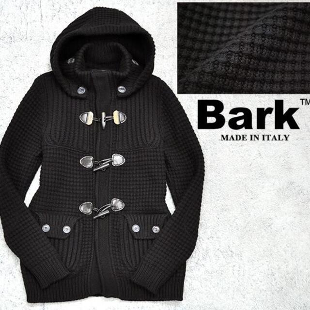 BARK(バーク)の美品 イタリア製 Bark 「SHORT DUFFLE COAT」　色　ブラック メンズのジャケット/アウター(ダッフルコート)の商品写真