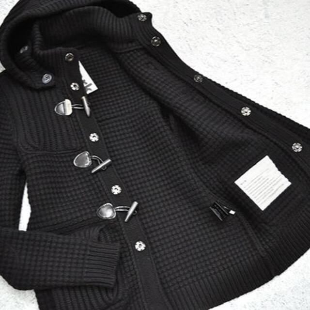 BARK(バーク)の美品 イタリア製 Bark 「SHORT DUFFLE COAT」　色　ブラック メンズのジャケット/アウター(ダッフルコート)の商品写真