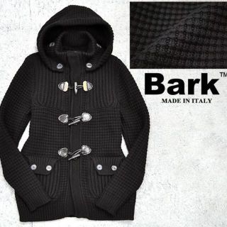 バーク(BARK)の美品 イタリア製 Bark 「SHORT DUFFLE COAT」　色　ブラック(ダッフルコート)