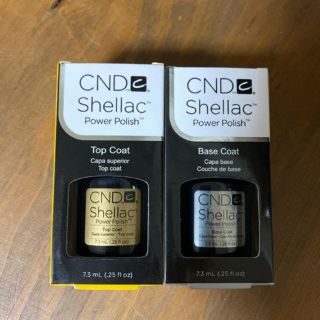 ヒロミ様専用CND shellacベースコート＆トップコート(ネイルトップコート/ベースコート)