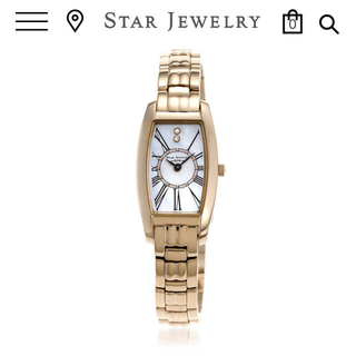 安い買う STAR JEWELRY 0.05ct ダイヤモンド10石 腕時計 腕時計(アナログ)