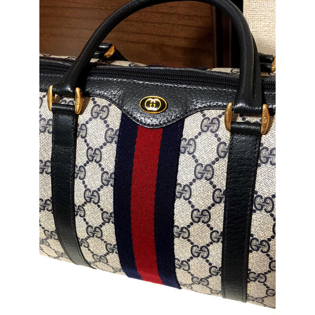 新しい季節 GUCCI 美品 オールドグッチ シェリーライン ミニ ボストン