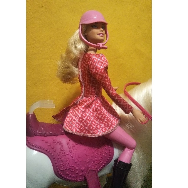 Barbie - バービー バービー人形 ピンク 馬 ホース バービー 乗馬 レア ...