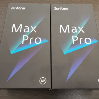アンドロイド(ANDROID)の【2台】ASUS SIMフリースマートフォンZenFone Max Pro M2(スマートフォン本体)
