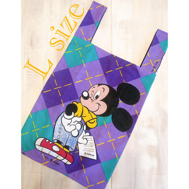 Disney(ディズニー)のミッキーマウス♡エコバッグ レジ袋 ハンドメイド ハンドメイドのファッション小物(バッグ)の商品写真