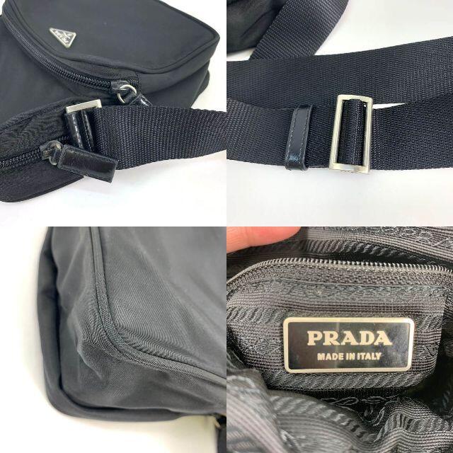 PRADA(プラダ)のプラダ ショルダーバッグ テスート ナイロン×レザー ブラック レディースのバッグ(ショルダーバッグ)の商品写真