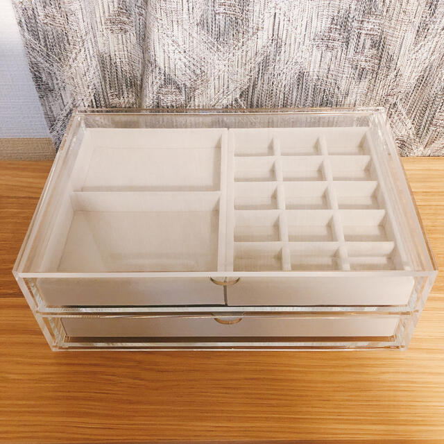 MUJI (無印良品) 無印良品 アクリスケース2段 仕切り付きの通販 by shop|ムジルシリョウヒンならラクマ ♡ミッフィー 仕切り付き収納トレー♡