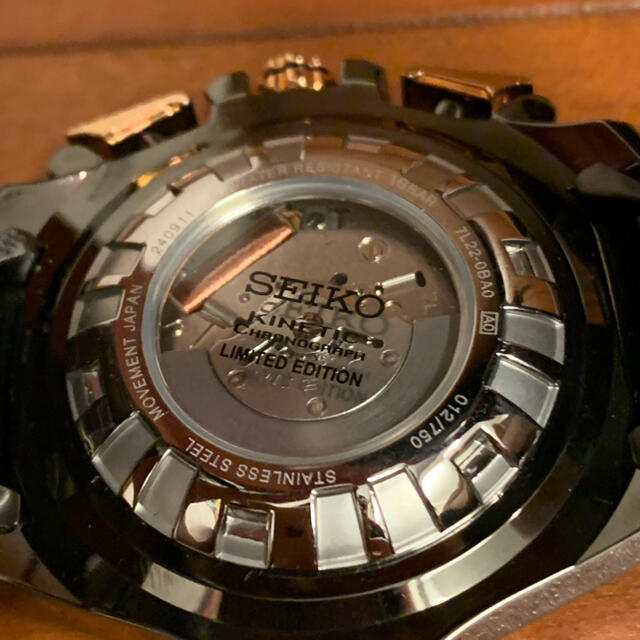 SEIKO(セイコー)のセイコー キネティック クロノグラフ メンズ B×PG 750本限定モデル  メンズの時計(腕時計(アナログ))の商品写真
