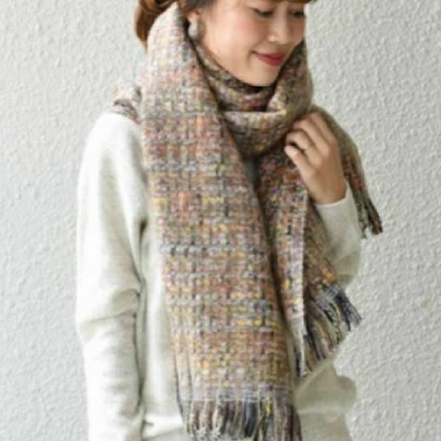 SHIPS for women - SHIPS women P.CORNILLON:ラメツイードストールの