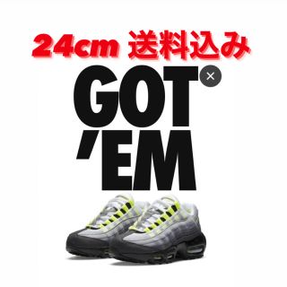 ナイキ(NIKE)のnike air max 95 neon イエローグラデ　yellow GS (スニーカー)