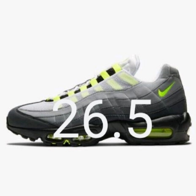 エアマックス95NIKE AIR MAX 95 OG NEON YELLOW 2020 27.5