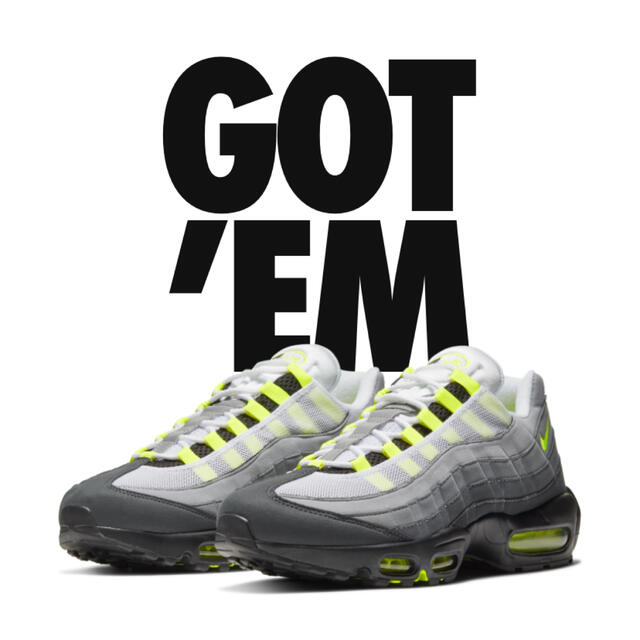 air max95 og neon yellow靴/シューズ