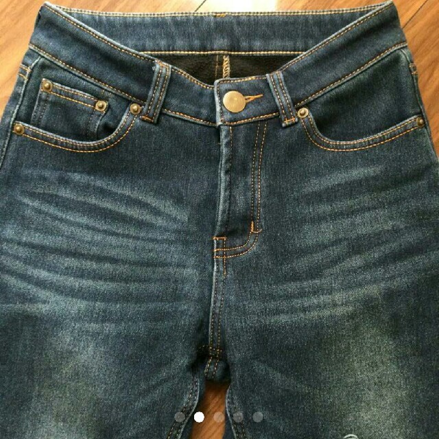 神戸レタス(コウベレタス)の神戸レタス　裏起毛デニムパンツ 試着程度 レディースのパンツ(デニム/ジーンズ)の商品写真