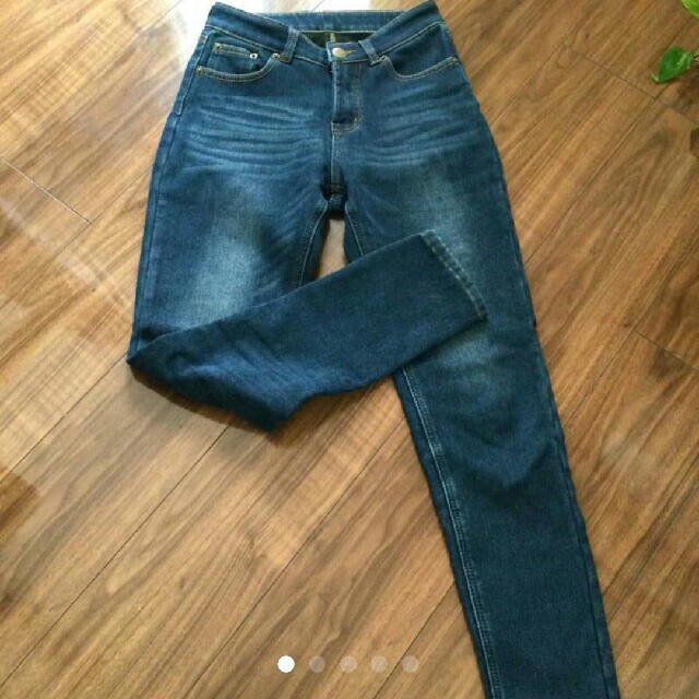 神戸レタス(コウベレタス)の神戸レタス　裏起毛デニムパンツ 試着程度 レディースのパンツ(デニム/ジーンズ)の商品写真