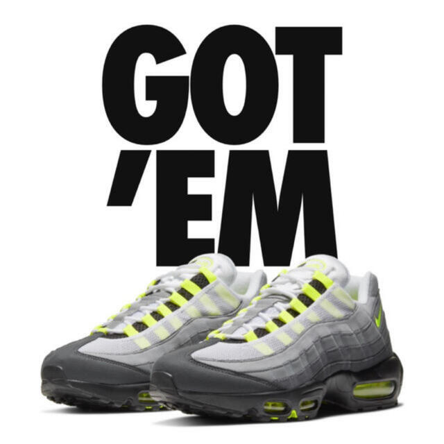 NIKE(ナイキ)の23cm NIKE AIR MAX 95 OG NEON YELLOW 2020 メンズの靴/シューズ(スニーカー)の商品写真