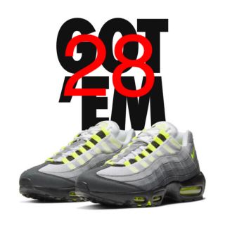 ナイキ(NIKE)のNIKE AIR MAX 95 OG  NEON YELLOW 28cm(スニーカー)