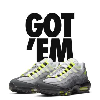 ナイキ(NIKE)のNIKE AIR MAX 95 OG NEON YELLOW 28cm(スニーカー)