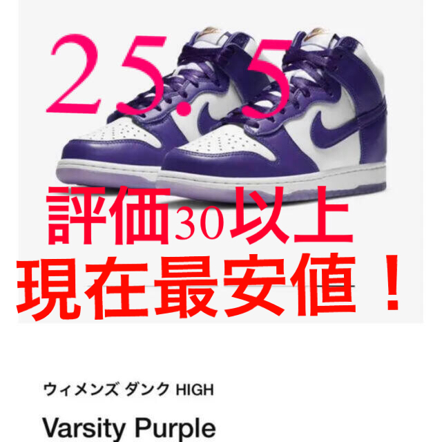 Nike Dunk Hi SP "Varsity Purple 25.5 ナイキ