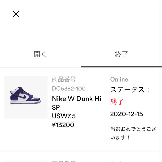 Nike Dunk Hi SP "Varsity Purple 25.5 ナイキ