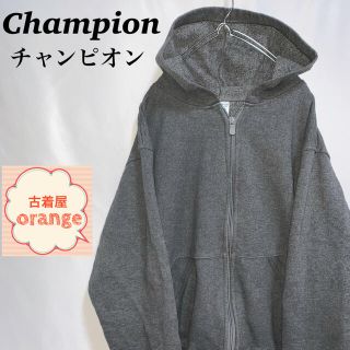 チャンピオン(Champion)の【Lサイズ】champion チャンピオン　パーカー　腕　刺繍ロゴ　プルオーバー(パーカー)