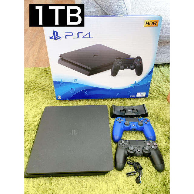 PS4本体 ジェットブラック 1TB CUH-2200B B01 モンハン