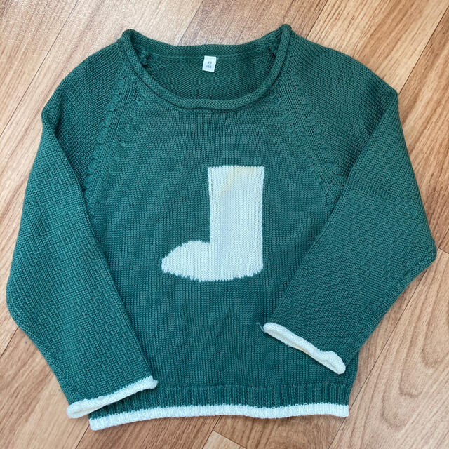 MUJI (無印良品)(ムジルシリョウヒン)のキッズ　クリスマスニット キッズ/ベビー/マタニティのキッズ服男の子用(90cm~)(ニット)の商品写真