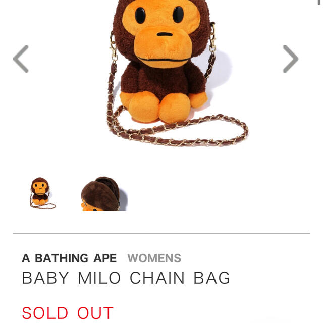 A BATHING APE(アベイシングエイプ)のベイプ  バッグ　売り切れ商品 レディースのバッグ(ショルダーバッグ)の商品写真