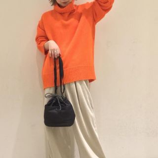 ユニクロ(UNIQLO)の試着のみ！ユニクロ♡ニット♡オレンジXL(ニット/セーター)