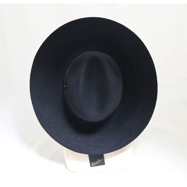 新品【ボルサリーノ 】希少モデル ラビットハット 黒 60 超 新品【ボルサリーノ 】希少モデル ラビットハット 黒 60 超