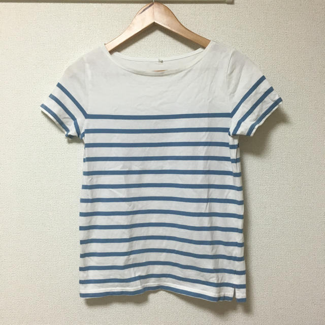 MUJI (無印良品)(ムジルシリョウヒン)の無印 ボーダーＴシャツ レディースのトップス(Tシャツ(半袖/袖なし))の商品写真