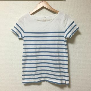 ムジルシリョウヒン(MUJI (無印良品))の無印 ボーダーＴシャツ(Tシャツ(半袖/袖なし))