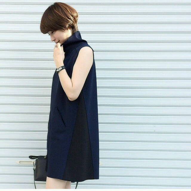 ZARA - ザラ(ZARA)ハイネックワンピースの通販 by Happy_saya's ZARA - ザラ(ZARA)ハイネックワンピースの通販 by Happy_saya's