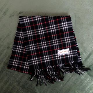 バーバリー(BURBERRY)のBurberry キッズ用マフラー ブラック(マフラー/ストール)