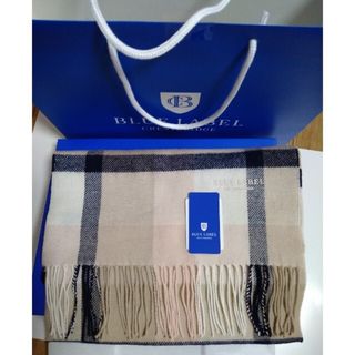 バーバリーブルーレーベル(BURBERRY BLUE LABEL)のブルーレーベルクレストブリッジマフラー（箱＆紙袋付き）新品未使用(マフラー/ショール)