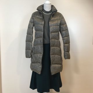 ユニクロ(UNIQLO)の人気商品♡ウルトラライトダウン　ワンランクアップコーデ　LよりのM 千鳥柄　美品(ダウンジャケット)