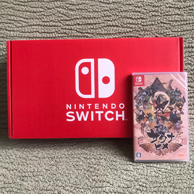 新品 任天堂 スイッチ Switch 本体 ネオン 天穂のサクナヒメ セット